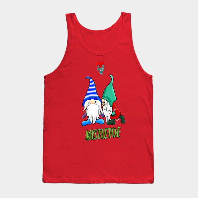 MISTLETOE GNOMES Tank Top by Art by Eric William.s